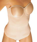 Body Wrap Strapless Padded Underwire Bodysuit